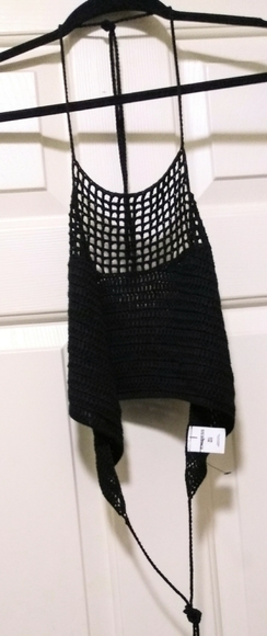 NWOT Knitted Halter-Like Crop Top - Picture 5 of 12